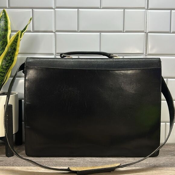 *5123 Coach black leather briefcase - Picture 2 of 13